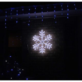 Holiday Lighting Specialists Twinkle 6 Snowflake Rope Light