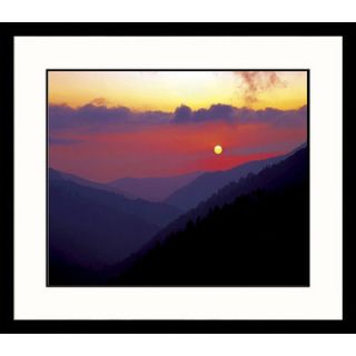 Great American Picture Sunset Morton Overlook Framed Photograph   Adam