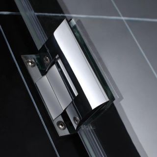 Dreamline Unidoor Frameless Hinged Shower Door with Glass Shelves