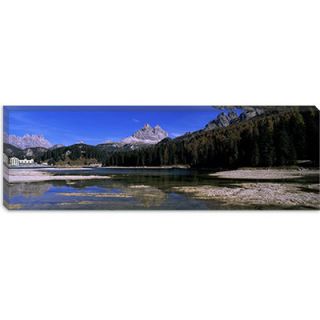 iCanvasArt Lake Misurina and Tre Cime Di Lavaredo, Veneto, Italy