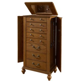 Powell Furniture Jewelry Armoire with Mirror