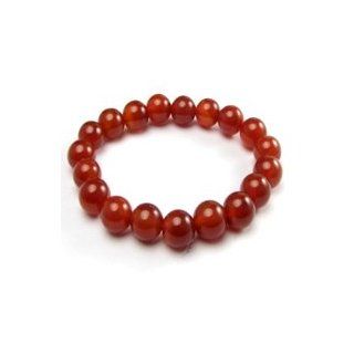 Natural Red Agate Bracelet   8 mm diameter Jewelry