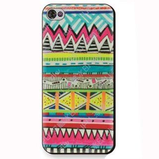 Meaci Iphone 5 Aztec Tribal Maya Quirky Stripes Pattern Series Fast Colours Protective Pc Hard Case 1x Free Anti dust Plug Stopper random Color (X) Cell Phones & Accessories