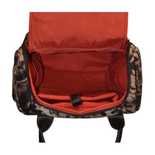 Adrienne Vittadini Animal Print 18 2 Wheeled Rolling Weekender