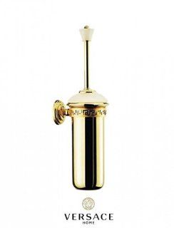 Versace Classic Gold Wall Mount Toilet Brush and Holder  