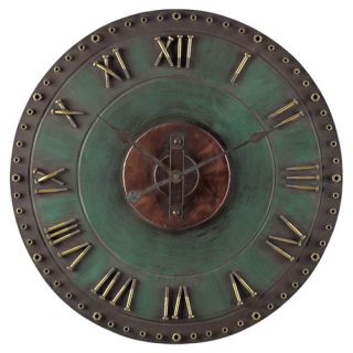 Rogers Roman Numeral Wall Clock in Green