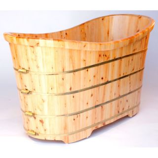 Alfi Brand 63 Free Standing Cedar Wood Bath Tub   AB1105