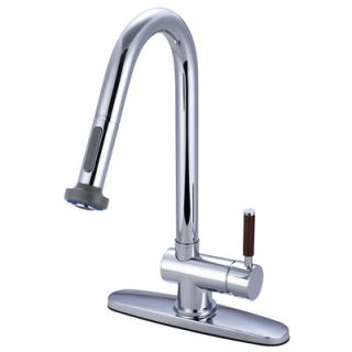 Elements of Design Wilshire Single Handle Kitchen Faucet Pull Down