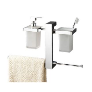 Gedy by Nameeks Bridge Bathroom Butler with Double Toilet Paper Holder