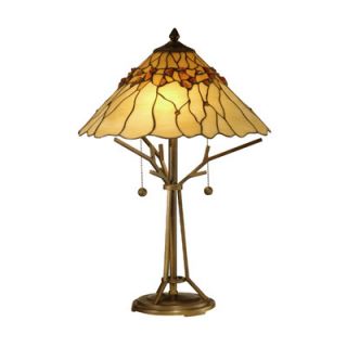 Dale Tiffany Branch Base Tiffany 2 Light Table Lamp
