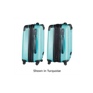 Heys USA SideWinder 3 Piece Expandable Spinner Luggage Set in Black