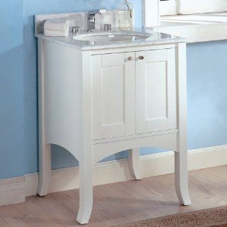 Fairmont Designs 24" Lifestyle Collection Shaker II Vanity   Polar White   Bathroom Vanities  