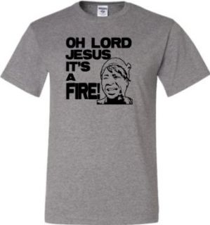 Adult Oh Lord Jesus It's a Fire Sweet Brown Funny T Shirt Clothing