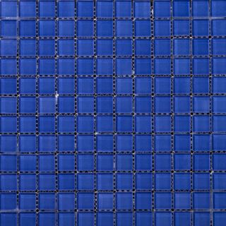 Emser Tile Lucente 12 x 12 Glossy Mosaic in Azul Royale