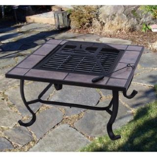 Aosom Outsunny Backyard Patio Firepit Table