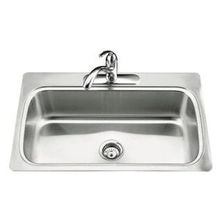 Kohler Verse Single Basin Self Rimming Kitchen Sink