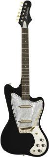 Danelectro 67 Hornet   Black Finish ReIssue 6 String Electric Guitar 