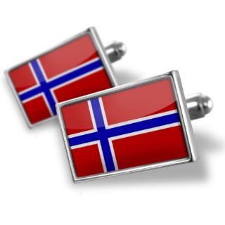 Neonblond Cufflinks "Norway Flag"   cuff links for man Christmas Cufflinks Jewelry