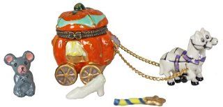 Cinderella Pumpkin Carriage Hinged Trinket Box   Decorative Boxes