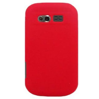 Silicone Skin RED Rubber Soft Cover Case for PANTECH 8035 CAPER (VERIZON) [WCA698] Cell Phones & Accessories