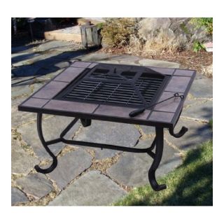 Outsunny Backyard Patio Firepit Table