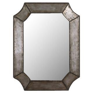 Uttermost Elliot Mirror in Distressed Hammered Aluminum