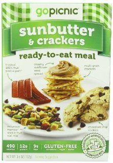GoPicnic Ready to Eat Meals Sunbutter & Crackers (Pack of 6)  Potato Chips And Crisps  Grocery & Gourmet Food