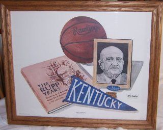 Framed Limited Edition Dexter Bowles Adolph Rupp Kentucky Wildcats Print  