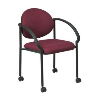 Office Star 13Stack Chair with Casters and Arm (Black Frame) (special