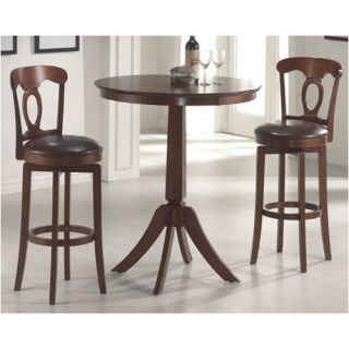 Plainview Bar Height Bistro Table with Corsica Stools in Brown