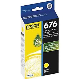 Epson T676XL420 676 OEM Ink Cartridge Yellow Yields 1,200 Pages Electronics