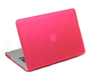 KHOMO Pink Rubberized See Thru Hard Case Cover for Apple MacBook Pro 15'' Aluminium Unibody (2009, 2010, 2011, 2012 models) Computers & Accessories