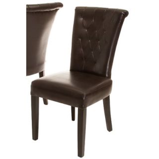 Home Loft Concept Kenny Brown Leather Dining Chair (Set of 2) (Set of