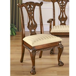 Design Toscano Cupids Bow Chippendale Fabric Side Chair
