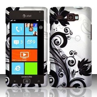 BLACK VINES Hard Rubber Feel Plastic Design Case for Samsung Focus Flash i677 (AT&T) [In Twisted Tech Retail Packaging] Cell Phones & Accessories
