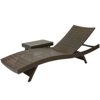 Home Loft Concept Outdoor Adjustable Lounge and Wicker