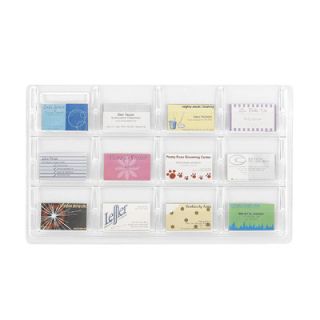 Safco Products Safco Business Card Holder with 12 Pockets