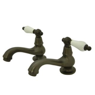 Kingston Brass Heritage Double Handle Basin Faucet Set   KS1105PL