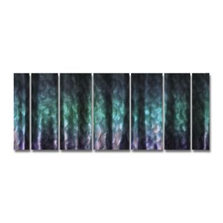 All My Walls Abstract by Ash Carl Metal Wall Art in Black and Green