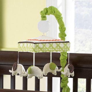Laura Ashley Baby Elephant Parade 7 Piece Crib Bedding Set