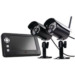 First Alert DW 702 Two Camera Digital Wireless Security Recording System with 7 Inch LCD Display  Complete Surveillance Systems  Camera & Photo