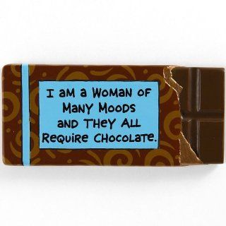 Chocolate Bar Refrigerator Magnet "I Am A Woman of Many Moods" Kitchen & Dining