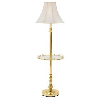 Fangio Lighting Floor Lamp with Glass Tray Table