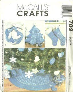 Christmas Decorations McCall's Craft Sewing Pattern #702