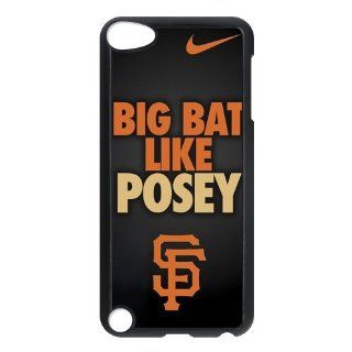 Custom Design ZH 1 Sports MLB San Francisco Giants Buster Posey Black Print Hard Shell Case for iPod Touch 5th Cell Phones & Accessories