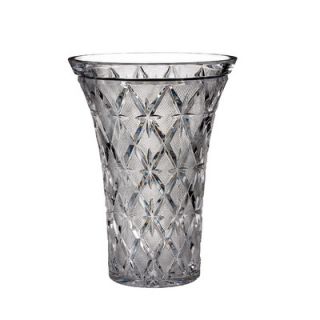 Ambiente Handmade Blown Glass Hurricane Vase with Metal Base