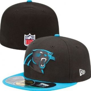NFL Mens Carolina Panthers On Field 5950 Game Cap By New Era  Sports Fan Baseball Caps  Clothing