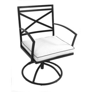 Ashbury Swivel Dining Arm Chair with Cushion