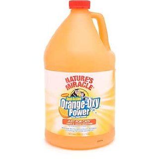 Nature's Miracle Orange Oxy Power Just for Cats Stain & Odor Remover, 1 gal.