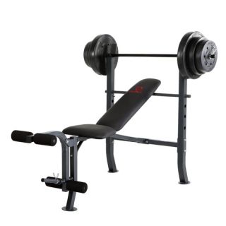 Mid Width Weight Flat / Incline / Decline Olympic Bench with 100 lbs